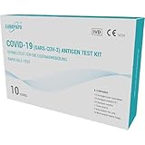 EUROPAPA® 10x Corona Laientest Selbsttest Covid-19 Antigentest auf SARS-CoV-2 Schnelltest zur Eigenanwendung Testkassete Probentupfer Antigenextrakt einzelverpackt